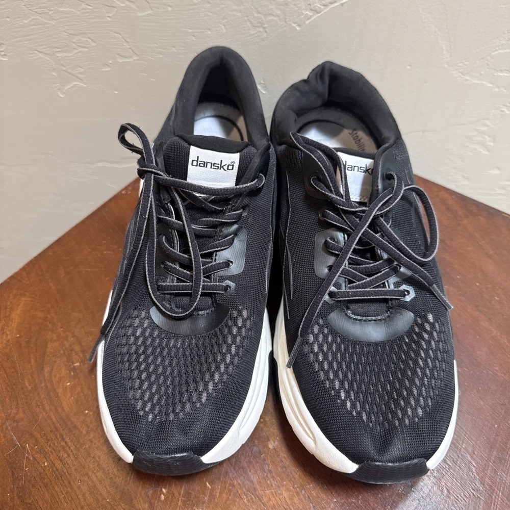 Dansko Pace Black Mesh Walking Shoes Sneakers EU 42 US Size 12 Orthotic Nurse